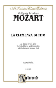 Mozart - La Clemenza Di Tito - Opera Vocal Score (Italian / German)