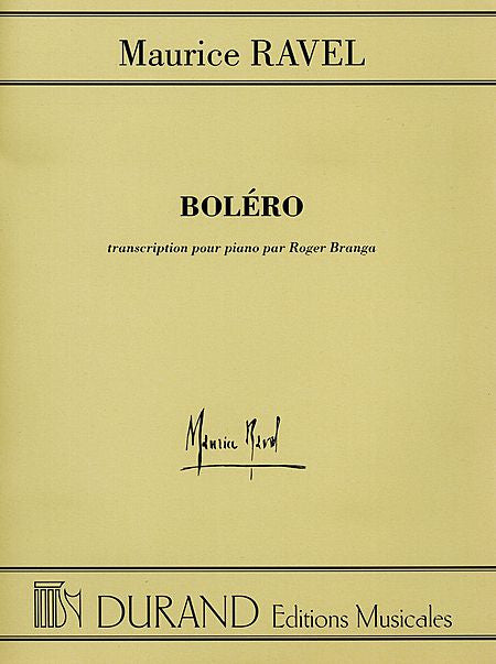 Ravel - Bolero,  Piano Solo trans. Roger Branga