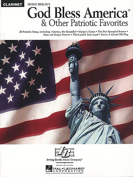 God Bless America and Other Patriotic Favorites Clarinet Instrumental Folio Clarinet