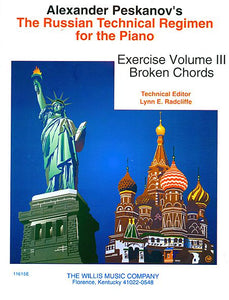 Peskanov, Alexander - Russian Technical Regimen, Volume 3 ed. Lynn E. Radcliffe - Broken Chords - Piano Method Scales