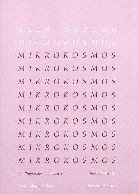 Mikrokosmos Volume 1 (Pink) Piano Solo BH Piano Volume 1