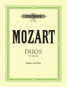 Duos K423 in G and K424 in Bb for Violin and Viola - Mozart, Wolfgang Amadeus (Hermann)