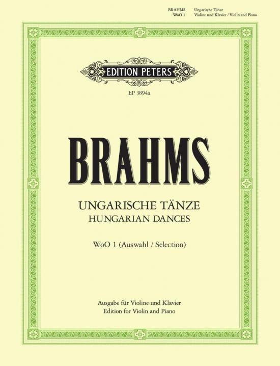 Brahms - Twelve (12) Selected Hungarian Dances arr. Paul Klengel - Violin & Piano