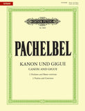 Pachelbel - Canon and Gigue in D Major ed. Johannes Muntschick & Anne Marlene Gurgel  - Violin Ensemble Trio: Three (3) Violins & Piano - Score & Parts - Urtext