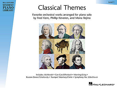 Classical Themes - Level 1 Hal Leonard Student Piano Library arranged by Fred Kern, Phillip Keveren and Mona Rejino Educational Piano Library Book