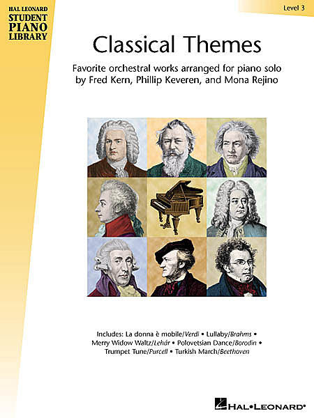 Classical Themes - Level 3 Hal Leonard Student Piano Library arranged by Fred Kern, Phillip Keveren and Mona Rejino Educational Piano Library Book