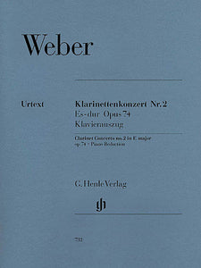 Clarinet Concerto No. 2 in E-flat Major, Op. 74 for Clarinet & Piano Reduction with Urtext and Barmann parts ed. Norbert Gertsch piano reduction by Johannes Umbreit Henle Music Folios