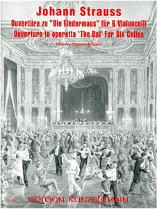 Strauss, Johann, Jr. - Overture to ''Die Fledermaus'' arr. Werner Thomas-Mifune - Violoncello [Cello] Ensemble Sextet: Six (6) Cellos - Parts Only