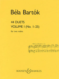 Bartok - 44 Duets Volume 1 (No. 1-25) - Violin Ensemble Duet: Two (2) Violins - Score Only