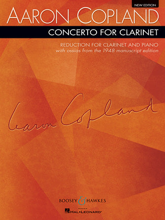 Copland - Concerto for Clarinet Reduction for Clarinet and Piano  New Edition