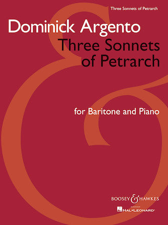 Argento - Three Sonnets of Petrarch for Baritone and Piano