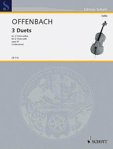 Offenbach, Jacques - Three (3) Duos, Opus 51ed. Walter Lebermann - Violoncello Ensemble Duet: Two (2) Cellos - Parts Only