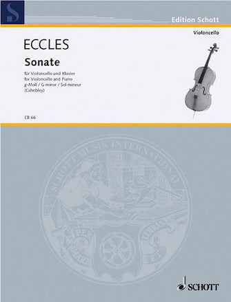 Eccles, Henry - Sonata in G minor arr. Ernst Cahnbley - Cello & Piano