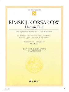 Rimsky-Korsakov - The Flight of the Bumble-Bee arr. Uwe Korn - Piano Duet (1 Piano 4 Hands)