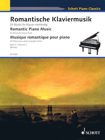 Romantic Piano Music, Volume 2 - Twenty-Three (23) Pieces ed. Klaus Borner - Piano Duet (1 Piano 4 Hands)