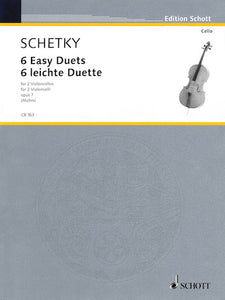 Schetky, Johann Georg Christoph - Six (6) Easy Duets, Opus 7 ed. Rainer Mohrs - Violoncello [Cello] Ensemble Duet: Two (2) Cellos - Score Only