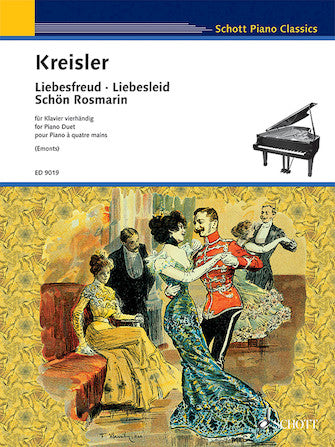 Kreisler - Liebesfreud - Liebeslied - Schon Rosmarin arr. Fritz Emonts - Piano Duet (1 Piano 4 Hands)