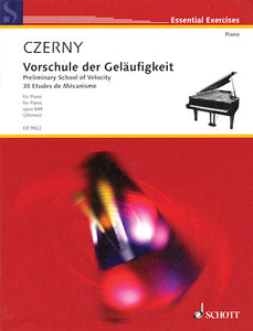 Czerny, Carl - Opus 849 ed. Wilhelm Ohmen - Thirty (30) New Studies in Technics ''Preliminary School of Velocity'' - Piano Method Volume*