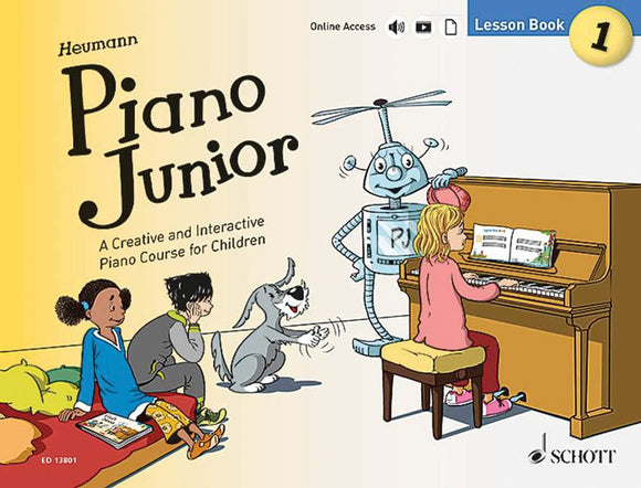 Heumann, Hans-Gunter - Piano Junior: Lesson Book 1 (A Creative & Interactive Piano Course for Children - Piano Method Series w/Audio Access