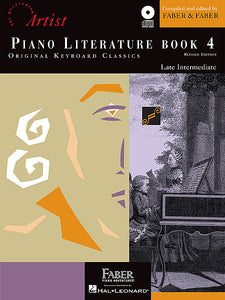 Piano Literature - Book 4 Developing Artist Original Keyboard Classics compiled by Faber & Faber Faber Piano Adventures Book/Audio Access