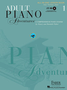 Adult Piano Adventures All-in-One Lesson Book 1 Faber Piano Adventures Book/CD Pack