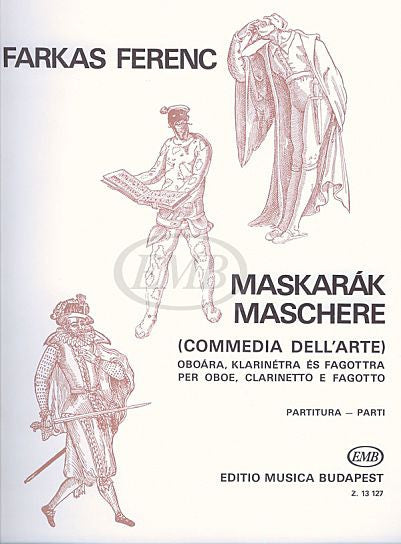 Farkas - Mascarade for Oboe, Clarinet and Bassoon, Score & Parts (Special Order)