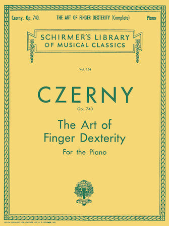 Czerny, Carl - Opus 740 ed. Max Vogrich - The Art of Finger Dexterity, Complete