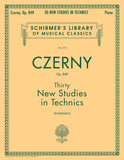 Czerny, Carl - Opus 849 ed. Giuseppe Buonamici - Thirty (30) New Studies in Technics ''Preliminary School of Velocity'' - Piano Method Volume