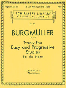 Burgmuller, Johann Friedrich - Twenty-Five (25) Easy & Progressive Pieces (Etudes / Studies) Opus 100 ed. Louis Oesterle