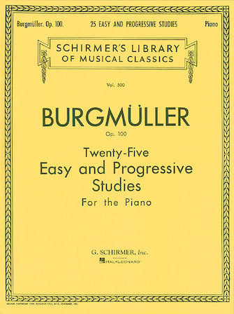 Burgmuller, Johann Friedrich - Twenty-Five (25) Easy & Progressive Pieces (Etudes / Studies) Opus 100 ed. Louis Oesterle