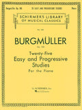 Burgmuller, Johann Friedrich - Twenty-Five (25) Easy & Progressive Pieces (Etudes / Studies) Opus 100 ed. Louis Oesterle