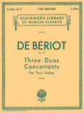 De Beriot, Charles - Three (3) Duos Concertante, Opus 57 ed. Philipp Mittell - Violin Ensemble Duet: Two (2) Violins - Parts Only