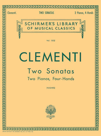 Clementi - Two Sonatas (in B-Flat) - Piano Ensemble (2 Pianos 4 Hands) (Hughrs)