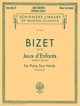 Bizet - Jeux d'enfants (Children's Games) Opus 22 - Piano Duet (1 Piano 4 Hands)