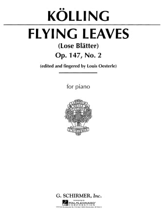 Flying Leaves, Op. 147 (Allegro Molto in A Minor) Piano Solo (Oesterle)