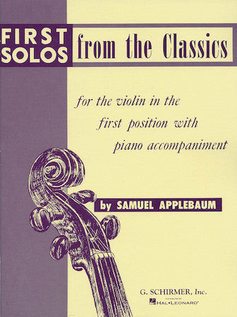 First Solos from the Classics Violin and Piano (Applebaum)