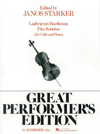 Beethoven, Ludwig van - Five (5) Sonatas for Piano and Violoncello, Opus 5, 69, 102 ed. Janos Starker - Cello & Piano