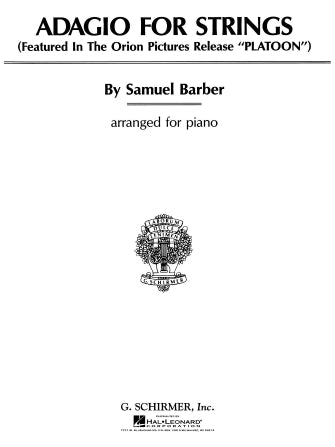 Adagio for Strings, Piano Solo - Samuel Barber arr. L. Rosen