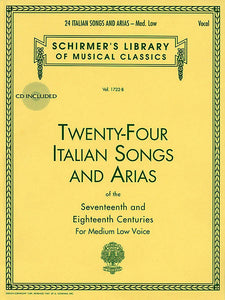 24 Italian Songs & Arias - Medium Low Voice (Book/CD) Medium Low Voice - Book/CD Vocal Collection Medium Low - Book/CD