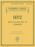 Seitz, Friedrich - Complete Pupil's (Student) Concertos Nos. 1-5, ed. Philipp Mittell - Opus 7, 12, 13, 15, 22 - Violin & Piano