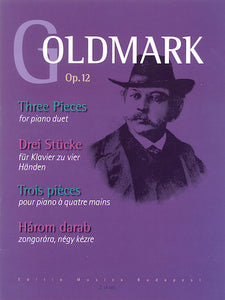 Goldmark, Carl - Three (3) Pieces Opus 12 - Piano Duet (1 Piano 4 Hands)