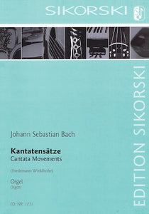 Bach - Four (4) Cantata Movements arr. Friedemann Winklhofer - Organ Solo