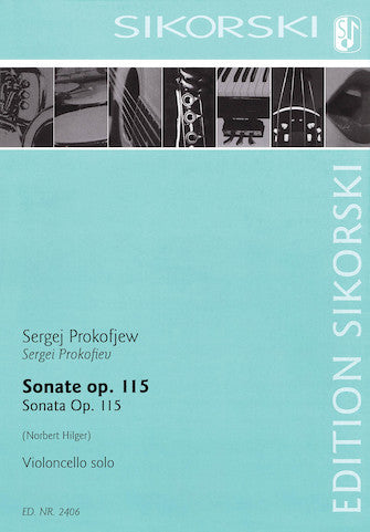 Prokofiev, Sergei - Sonata in D Major, Opus 115 (Originally for Violin) transcr. Norbert Hilger - Cello Solo