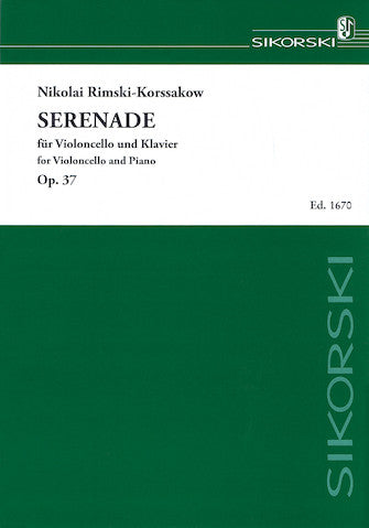 Rimsky-Korsakov, Nikolai - Serenade, Opus 37 - Cello & Piano