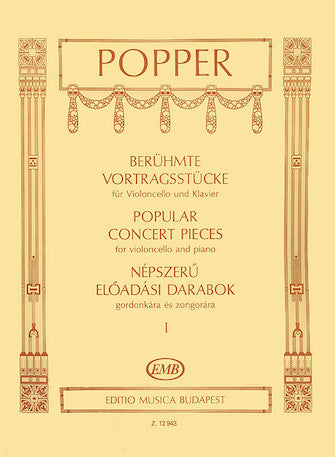 Popper, David - Popular Concert Pieces, Volume 1 ed. Arpad Pejtsik - Cello & Piano