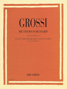 Method for Harp with 65 Easy & Progressive Little Studies -  M Grossi ed. Ettore Pozzoli  (Special Order)