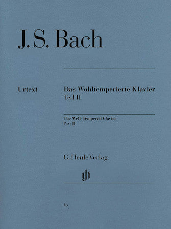 J. S. Bach - The Well-Tempered Clavier - Part II, BWV 870-893 (ed. Yo Tomita/ Schiff)