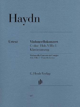 Haydn - Concerto for Violoncello and Orchestra C Major Hob.VIIb:1 Cello and Piano  (ed. Sonja Gerlach, fing. Reiner Ginzel)