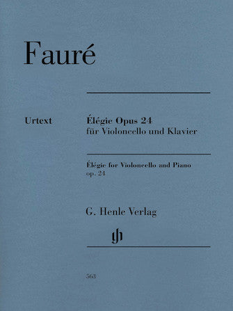 Faure, Gabriel - Elegie (Elegy) in C minor, Opus 24 ed. Jean-Christophe Monnier - Cello & Piano - Urtext