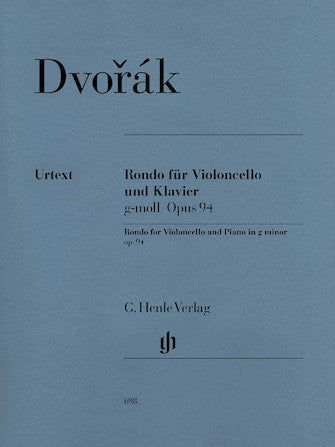 Dvorak, Antonin - Rondo in G minor, Opus 94 (B 171) ed. Milan Pospisil - Cello & Piano